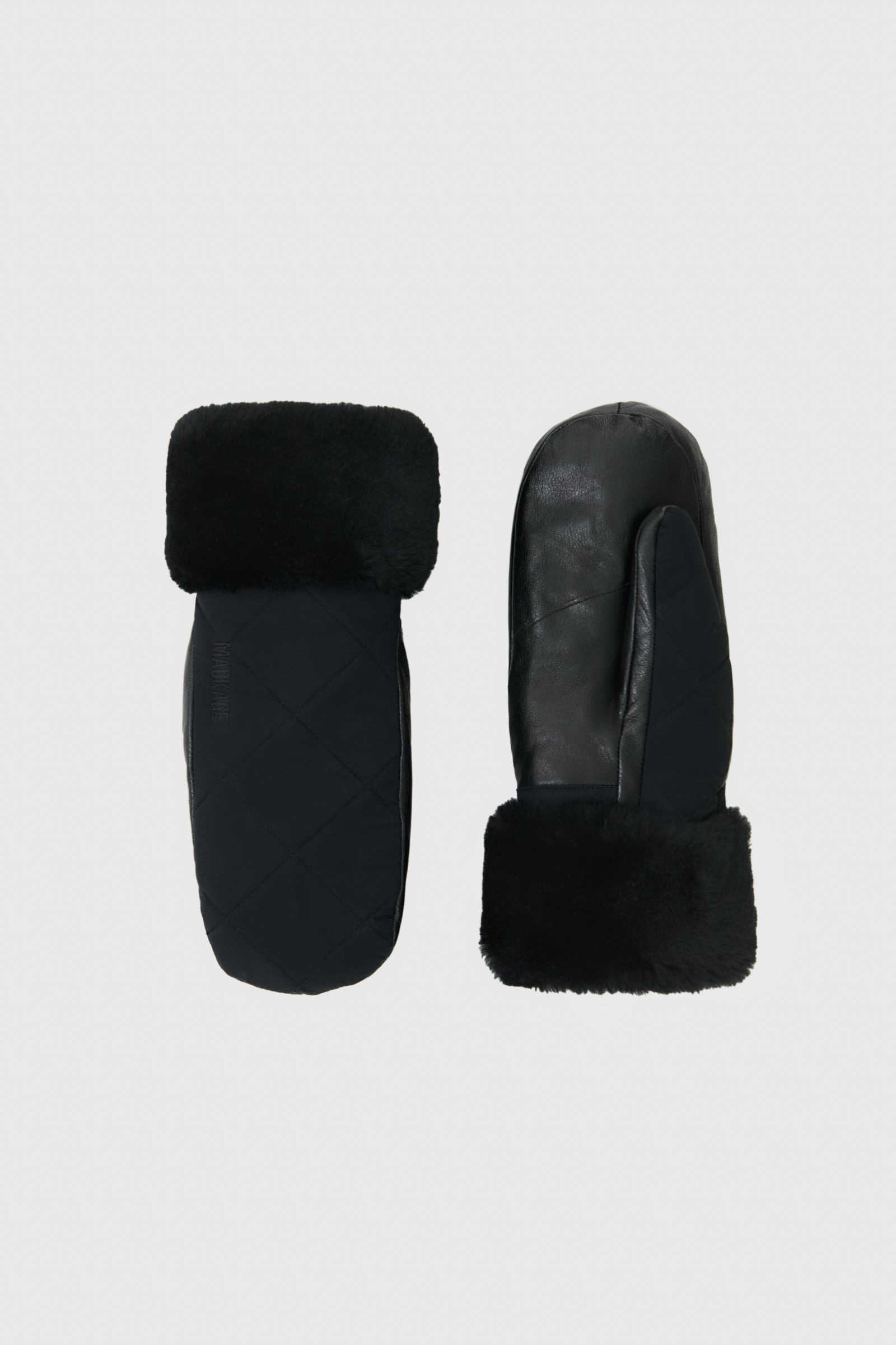 JAZMINA Quilted Mittens With Fleece Lining - 1