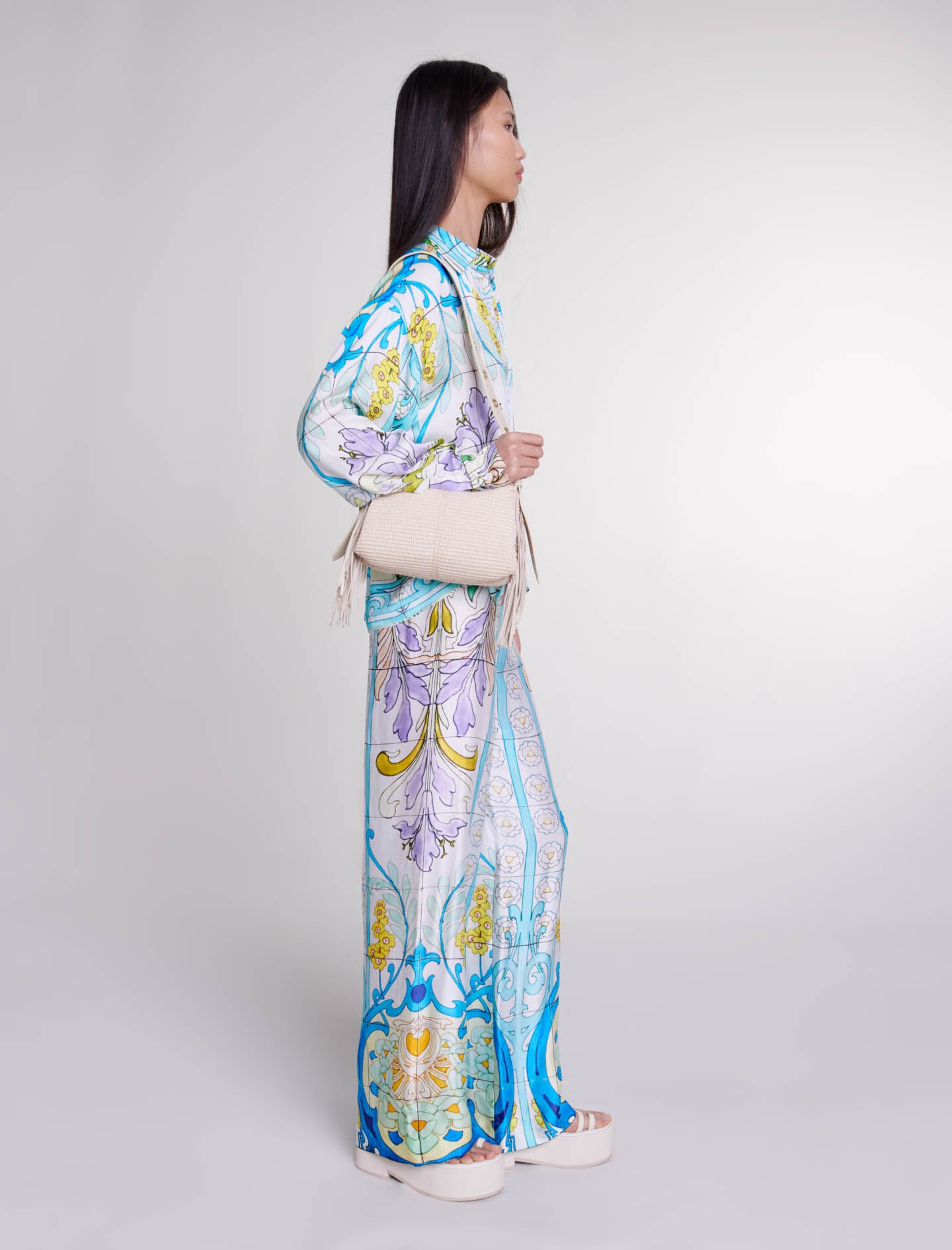 Satin-effect patterned shirt - 3