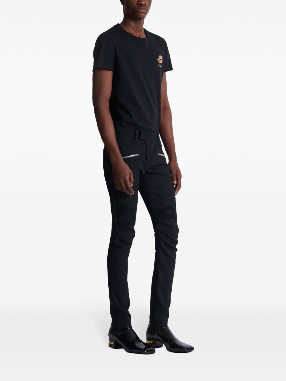 tailored biker trousers - 3