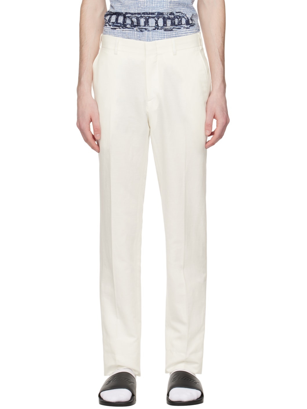 Off-White Creased Trousers - 1