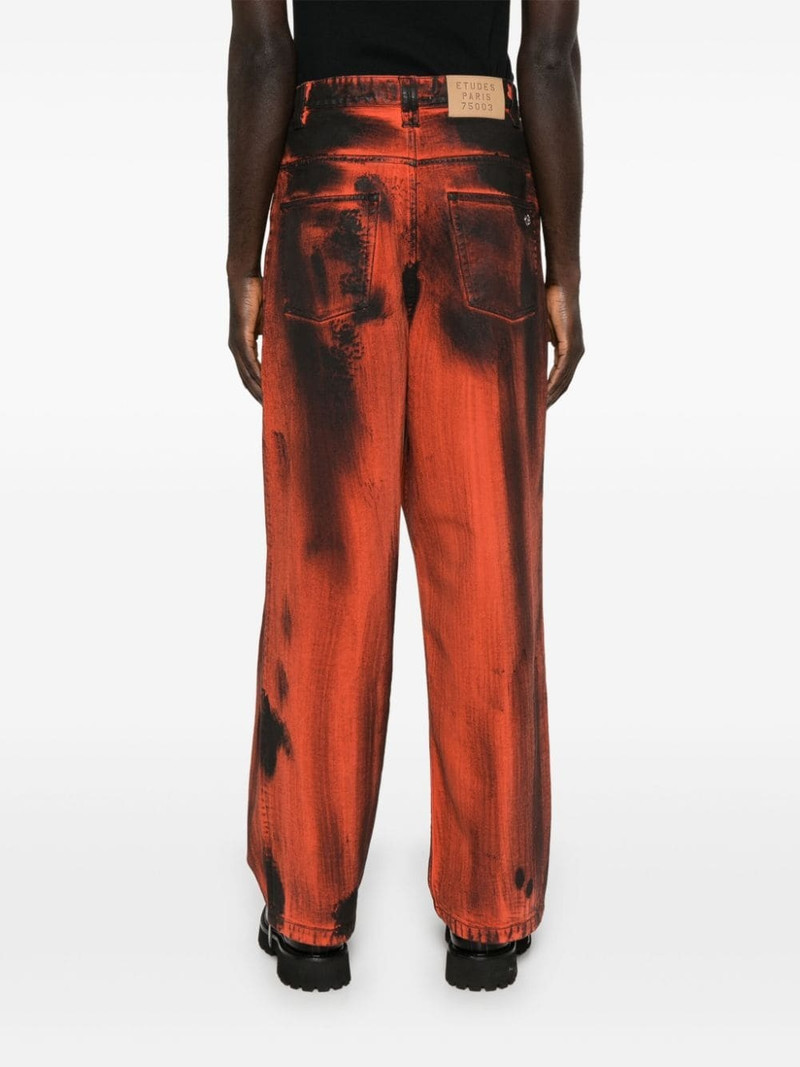 Side Denim straight-leg jeans 5