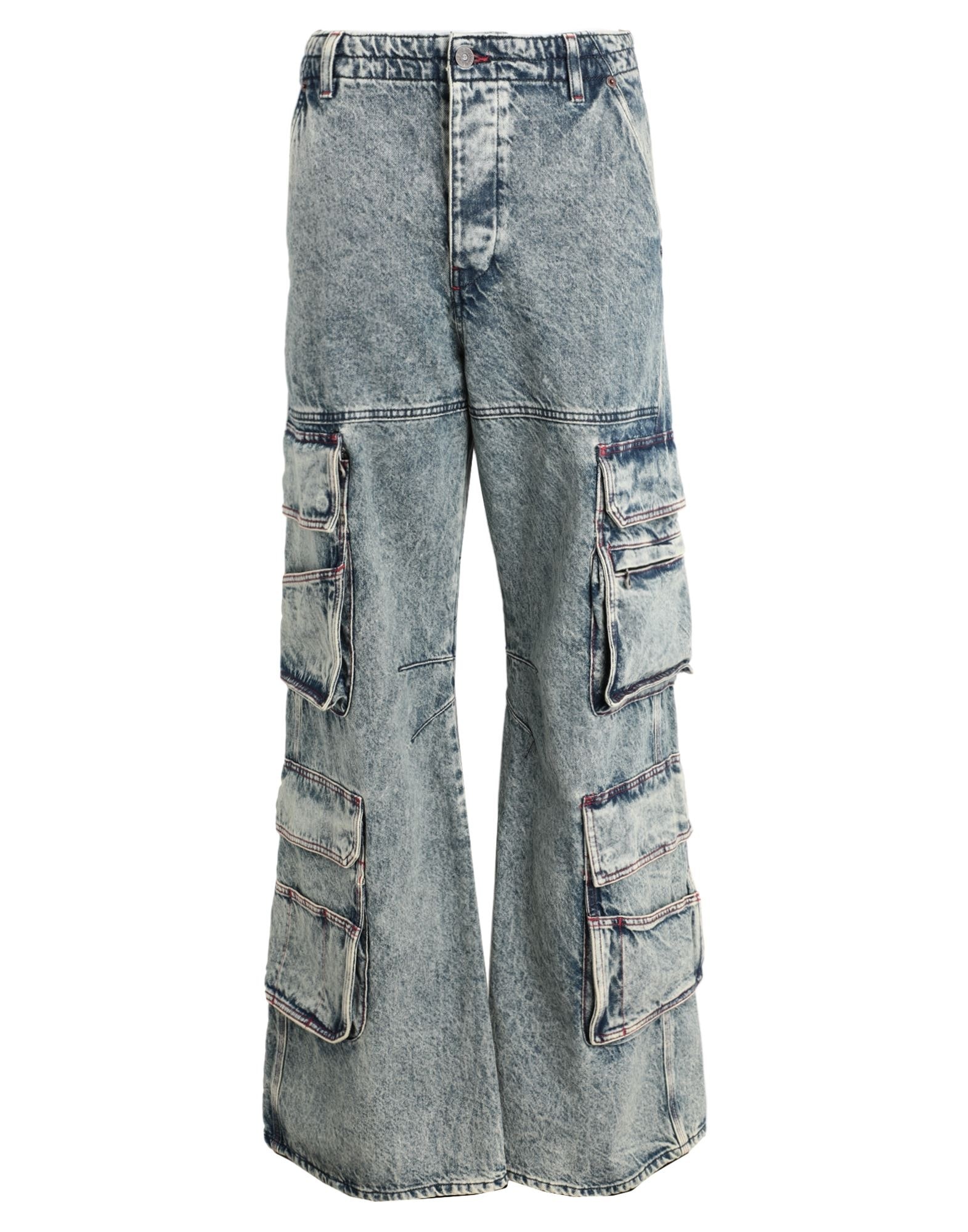 Diesel Blue Women's Denim Pants yoox REVERSIBLE