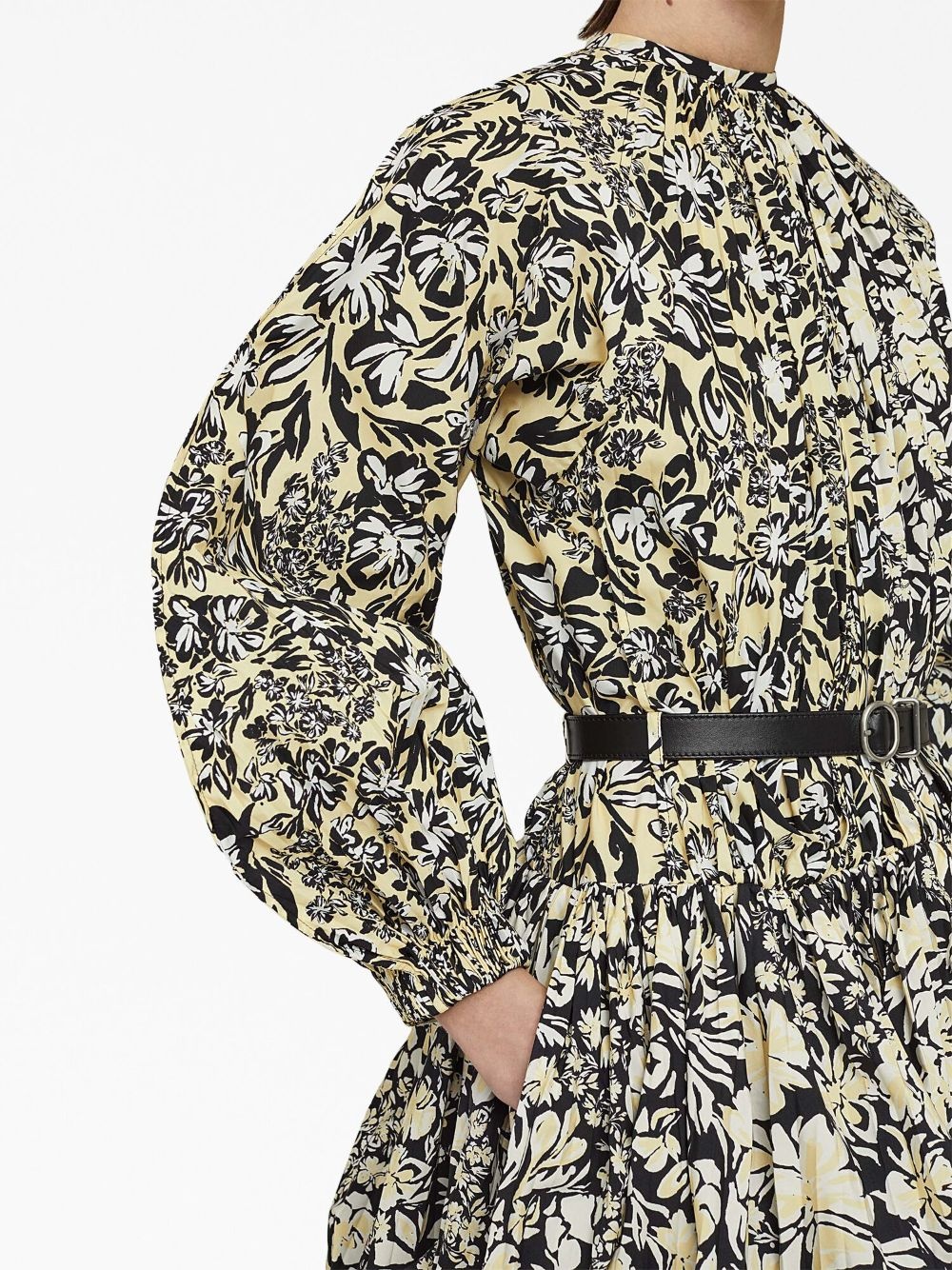 floral-print puffball dress - 6