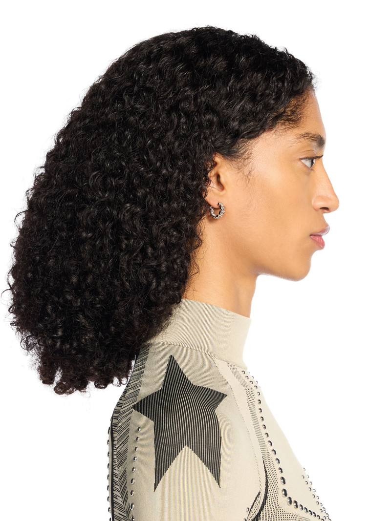 Off-White Arrow Hoop Mono Earrings outlook