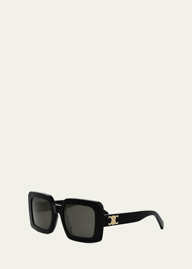 CELINE Triomphe Acetate Square Sunglasses outlook
