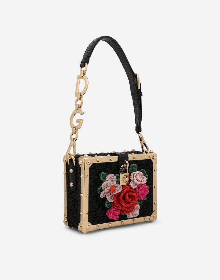 Raffia crochet Dolce Box bag - 3