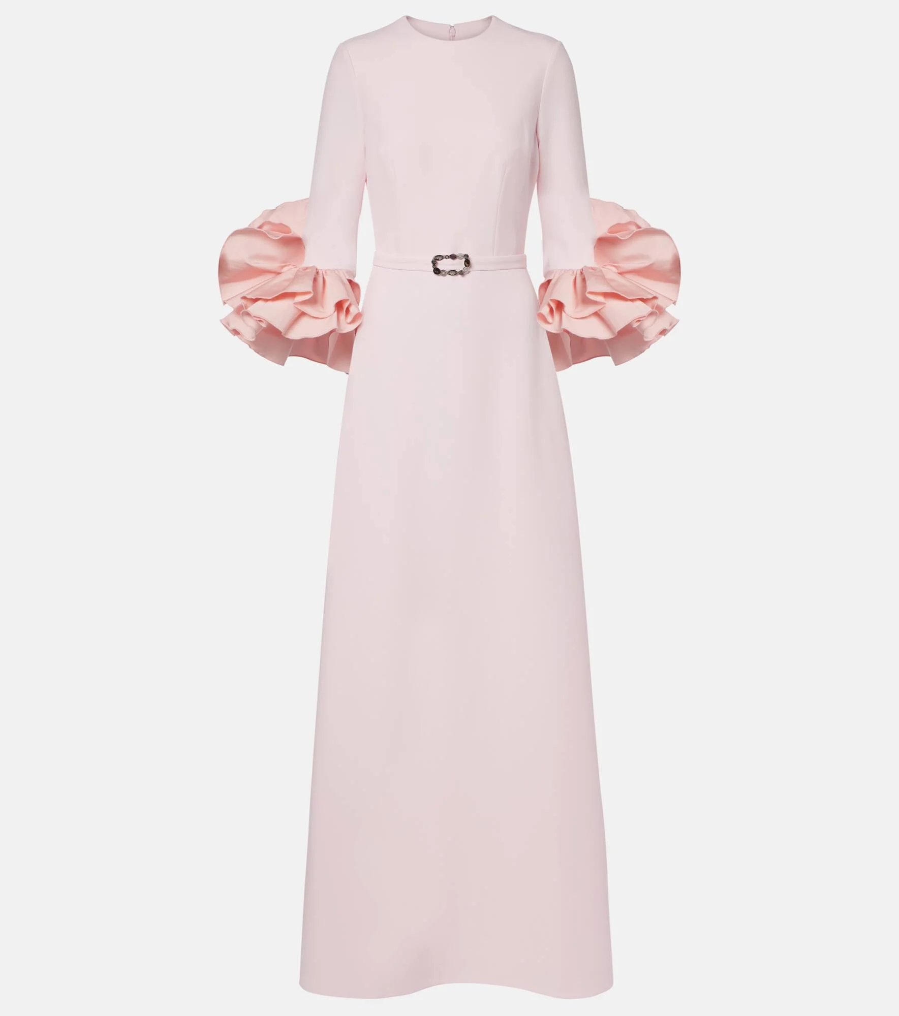 Belen ruffled crêpe gown - 1