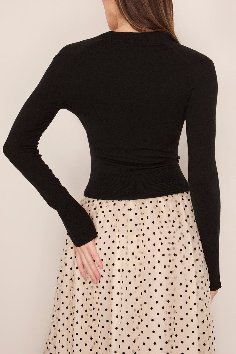 Natia Cowl Neck Top in Black 4