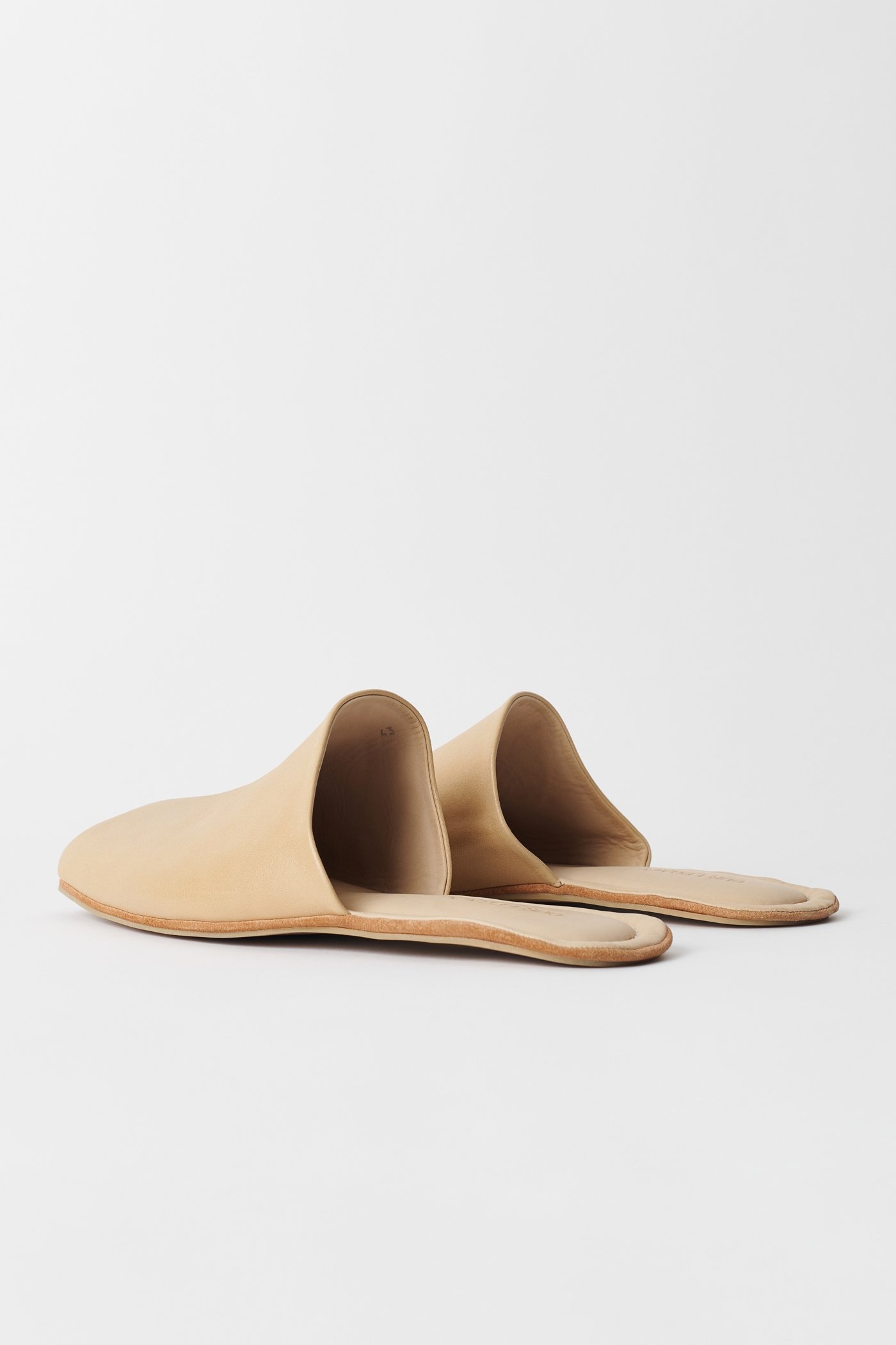 Our Legacy Cigarr Slipper Sand Satin Bovine | REVERSIBLE
