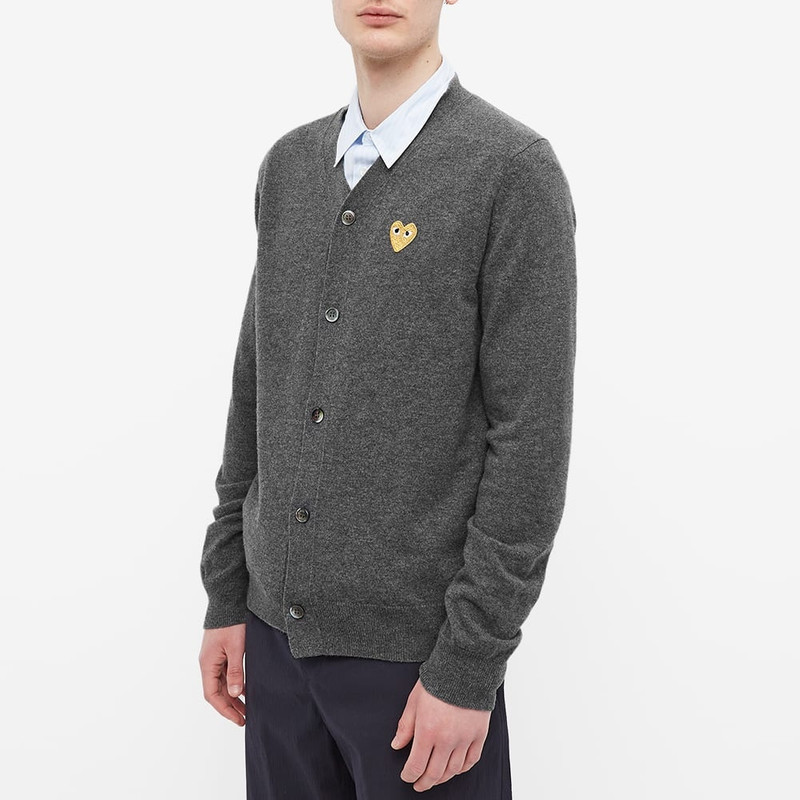 Comme des Garçons PLAY Comme des Garcons Play Gold Heart Cardigan outlook