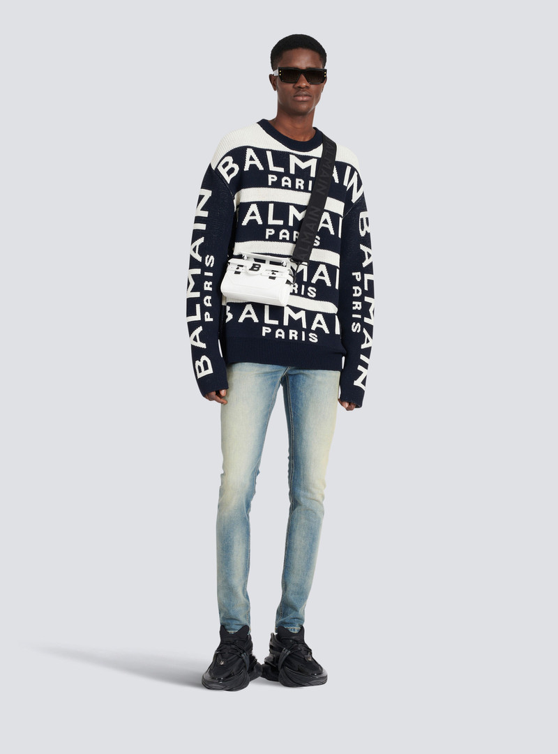 Balmain Sweater embroidered with Balmain Paris logo outlook