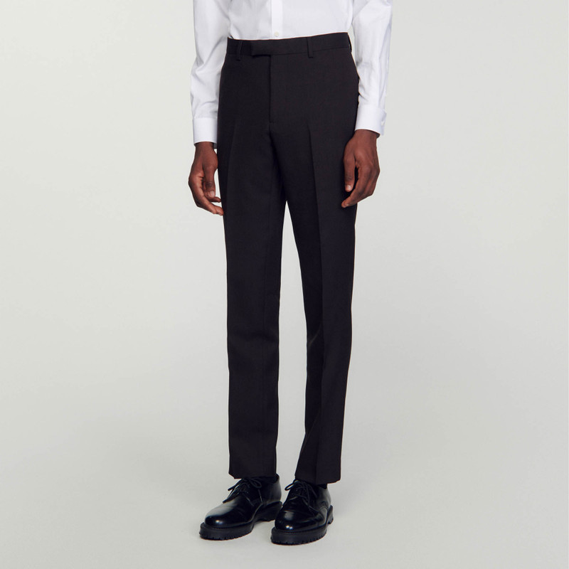 WOOL SUIT TROUSERS 5
