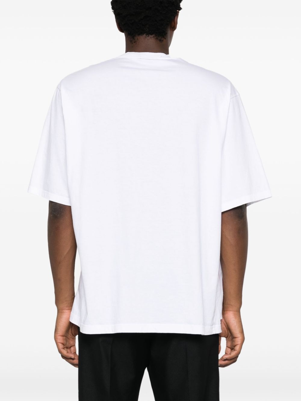 UNDERCOVER ripped-detailing cotton T-shirt | REVERSIBLE