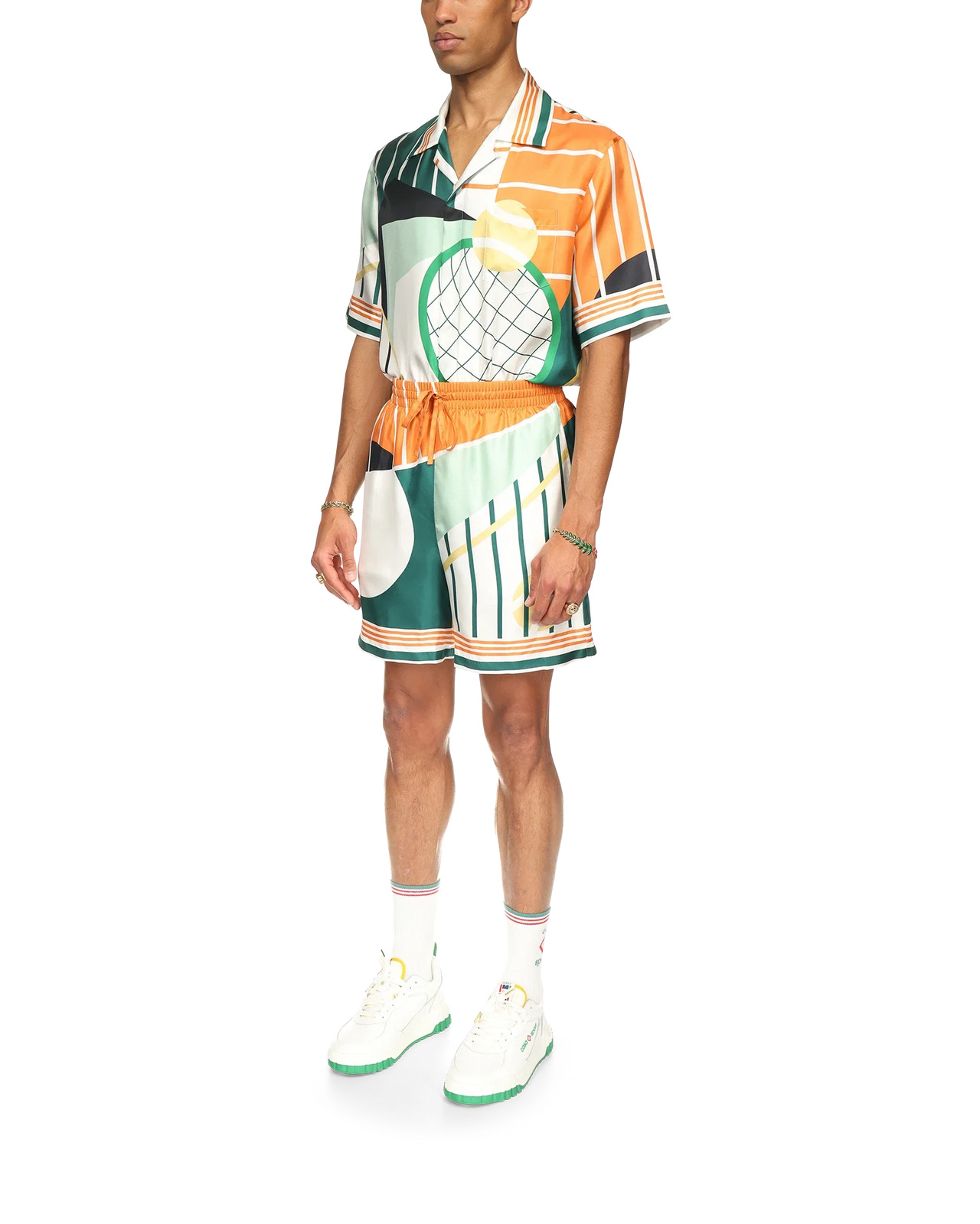 Court Abstrait Silk Shorts | Casablanca Paris - 3