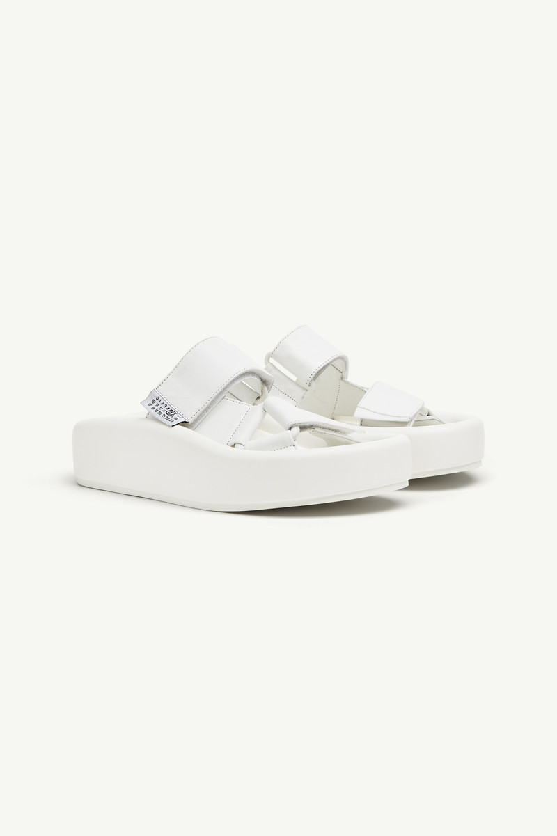 MM6 Maison Margiela Webbing Slip-on Platform Sandals outlook