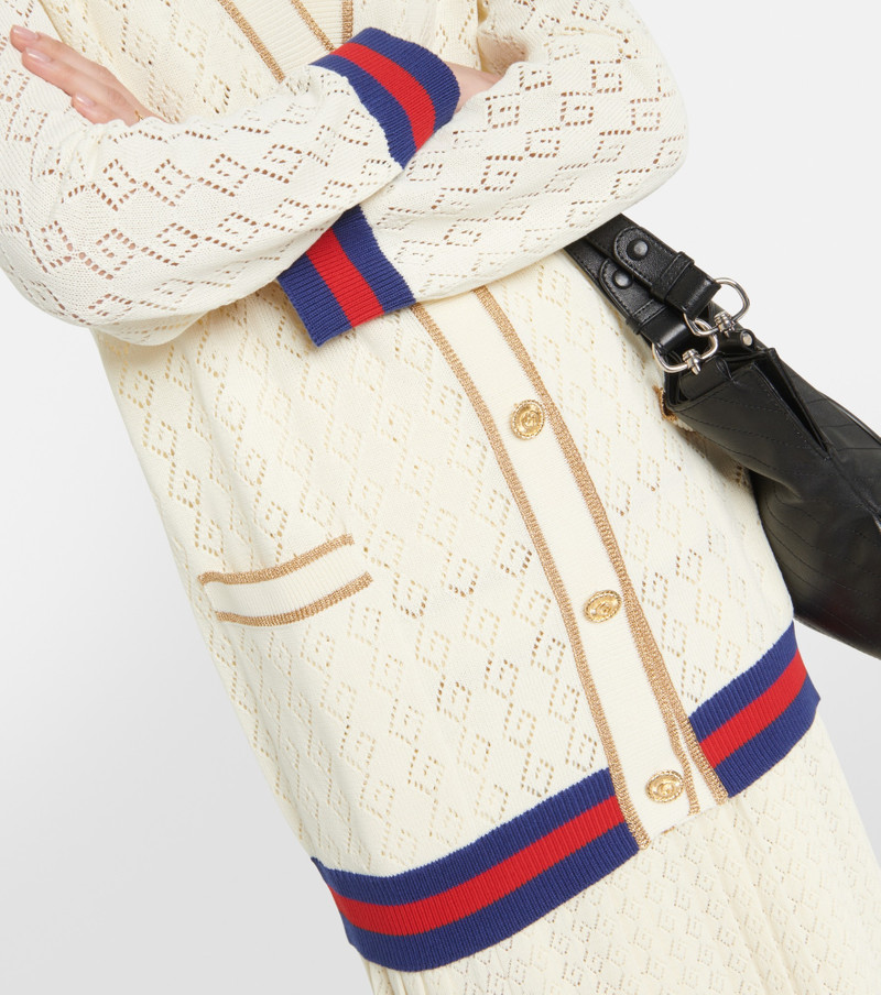 GG jacquard cotton cardigan 5