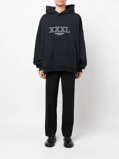 BALENCIAGA XXXL oversized cotton hoodie outlook