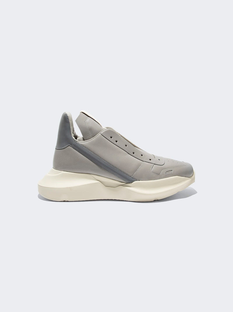 multi-panel lace-up sneakers - 1
