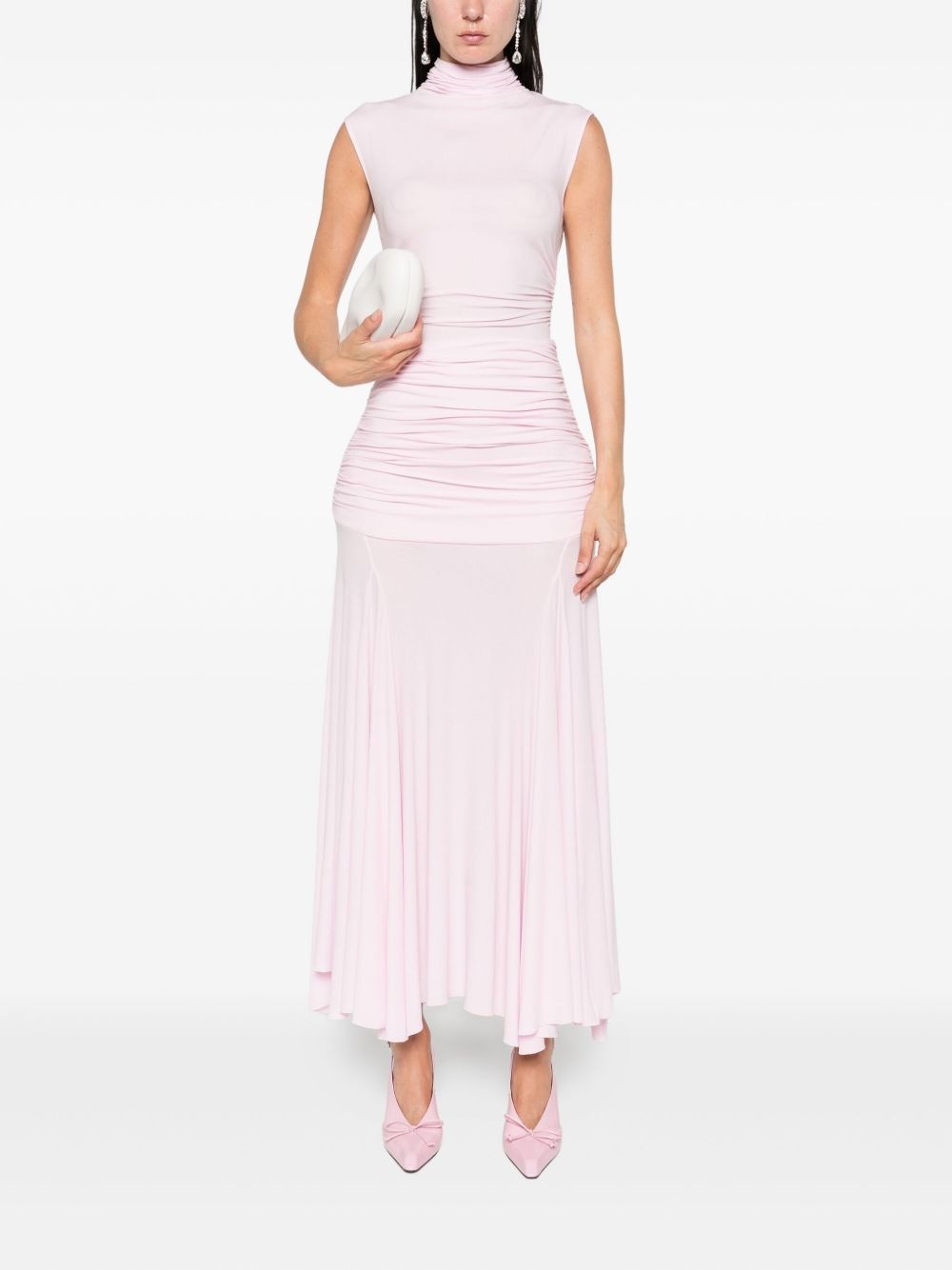 silk midi dress - 2