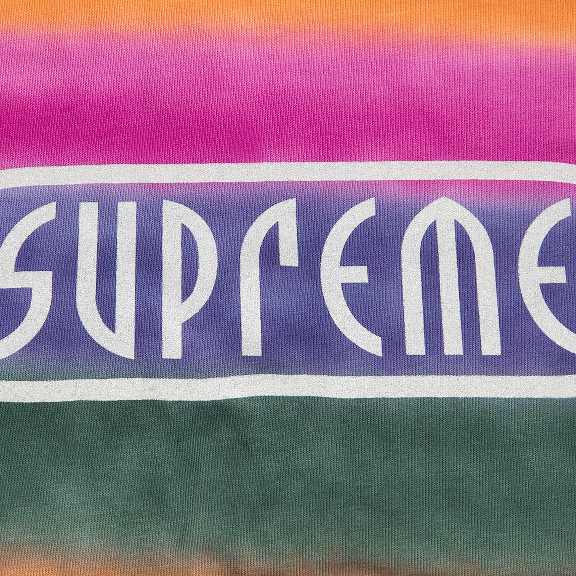 Supreme Rainbow Stripe T-Shirt 'Orange' - 2