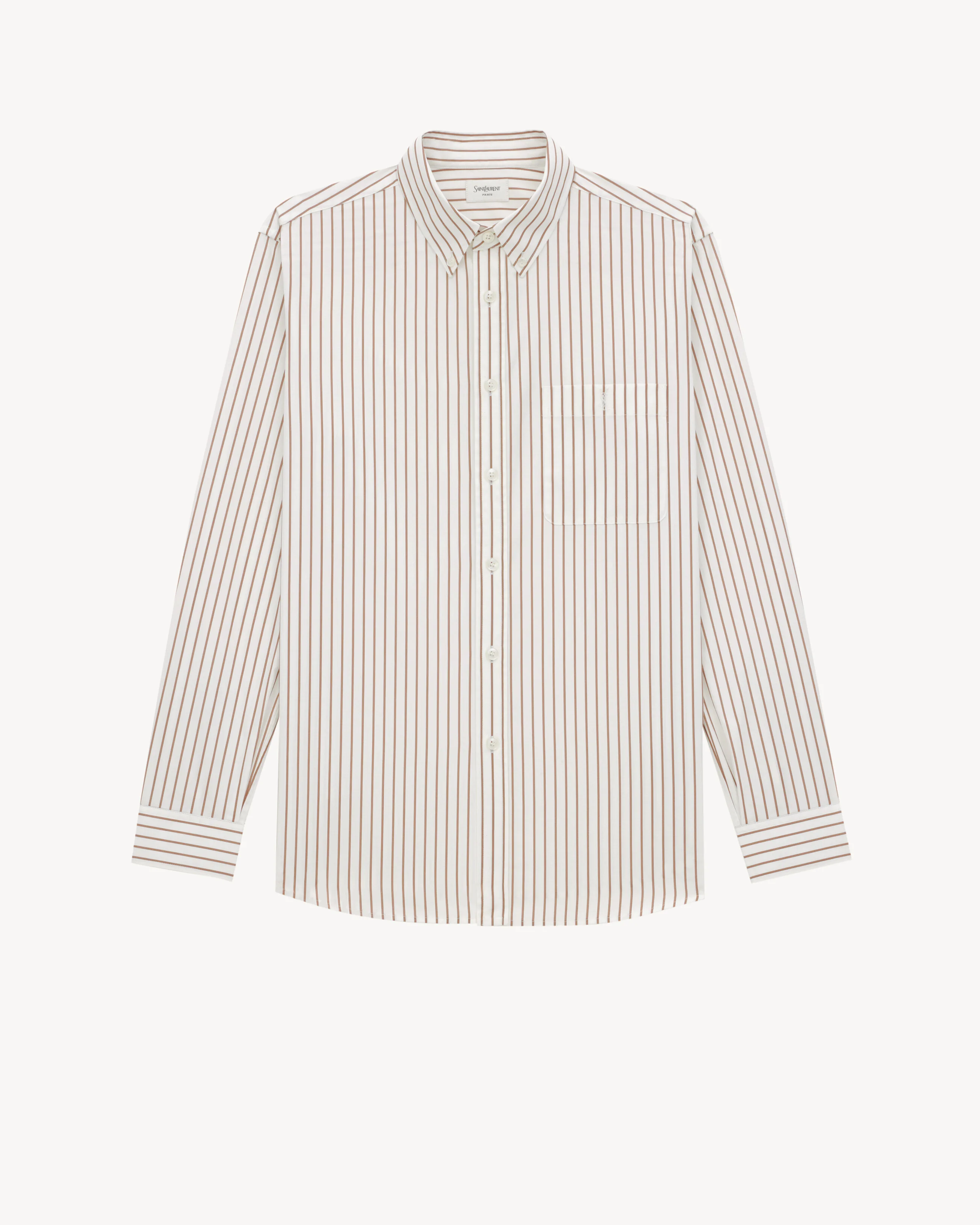 CASSANDRE SHIRT IN STRIPED COTTON POPLIN - 1