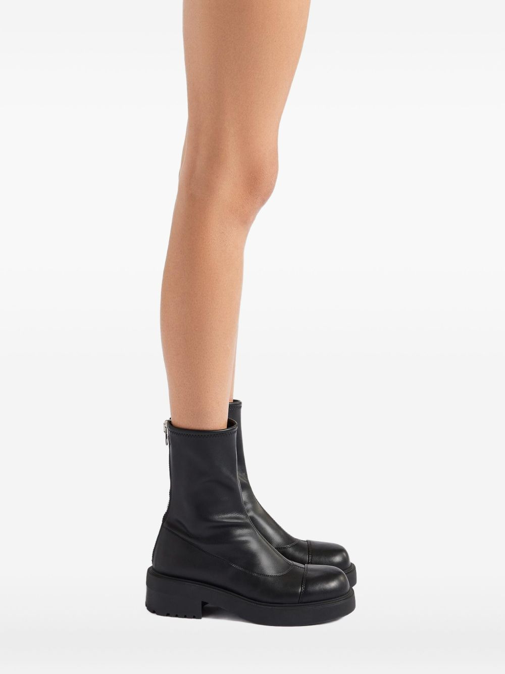 zip-detail platform boots - 4