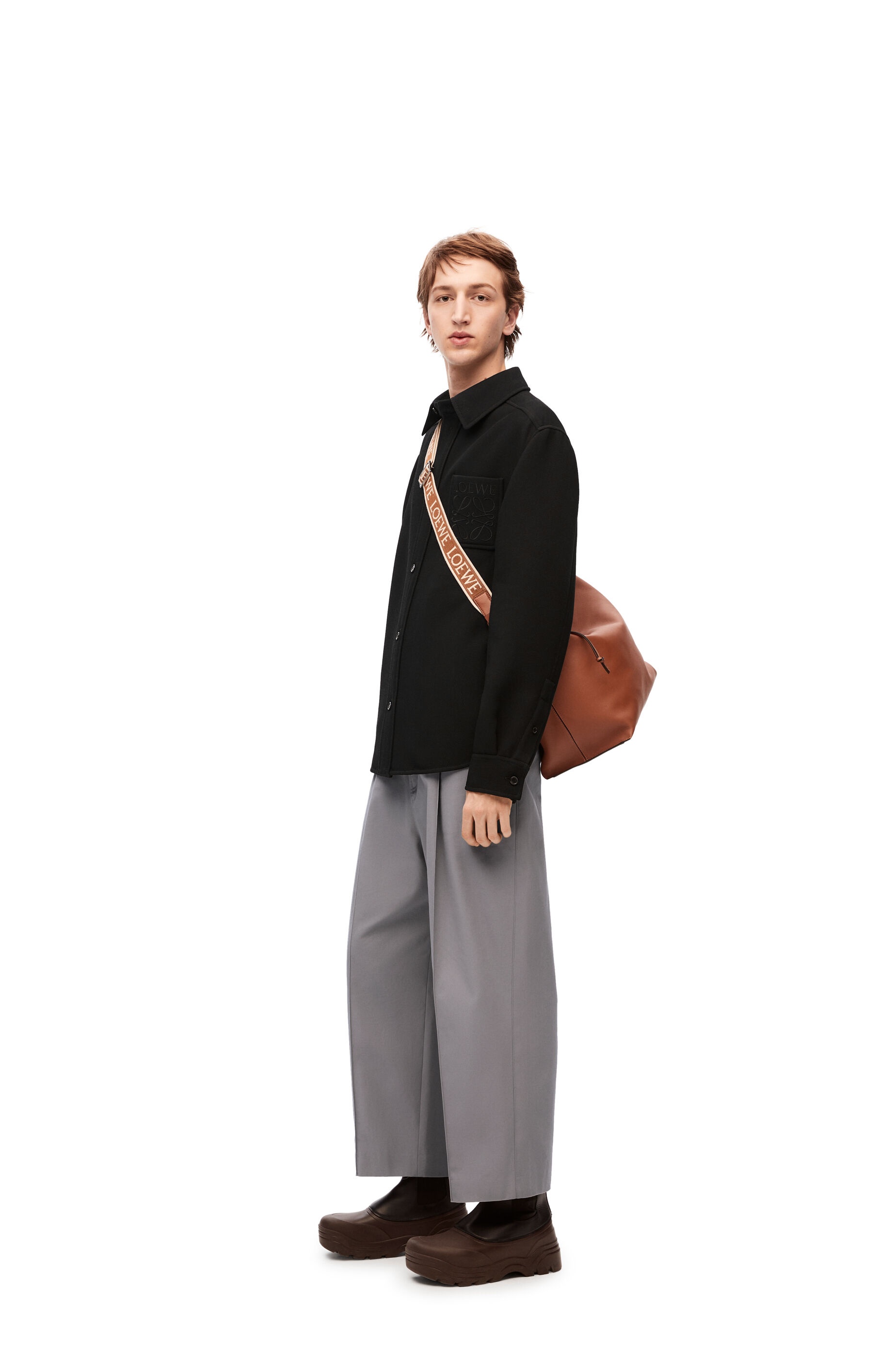 Low crotch trousers in cotton - 2