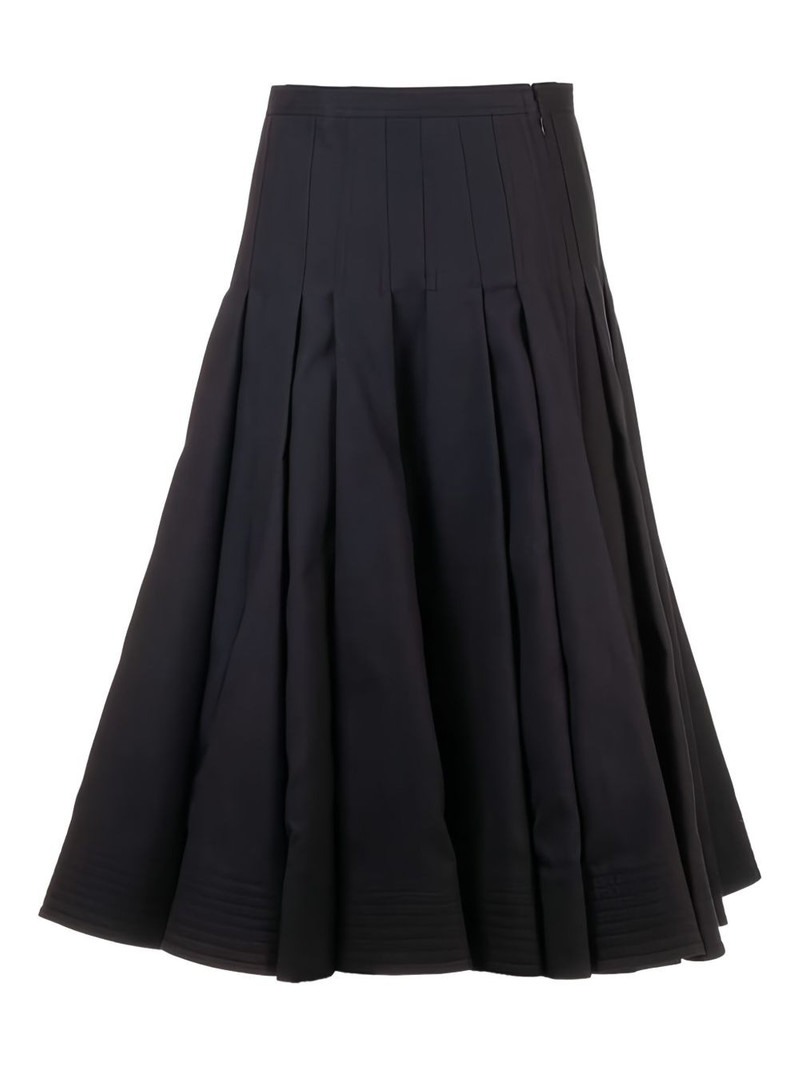 pleated panelled skirt 1