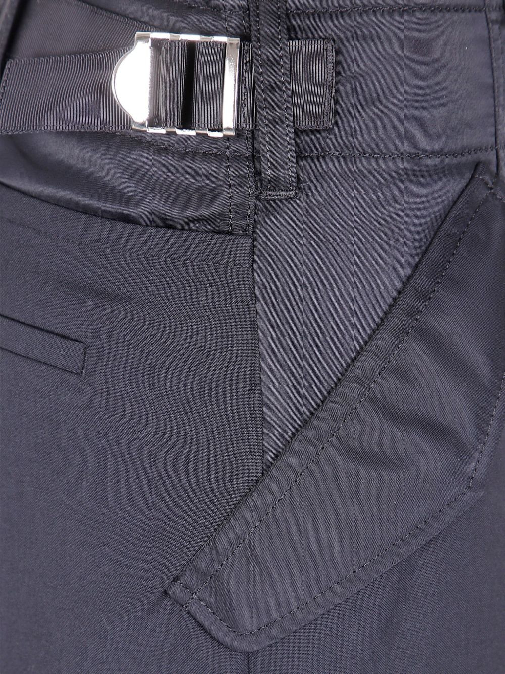 belted panelled trousers - 3