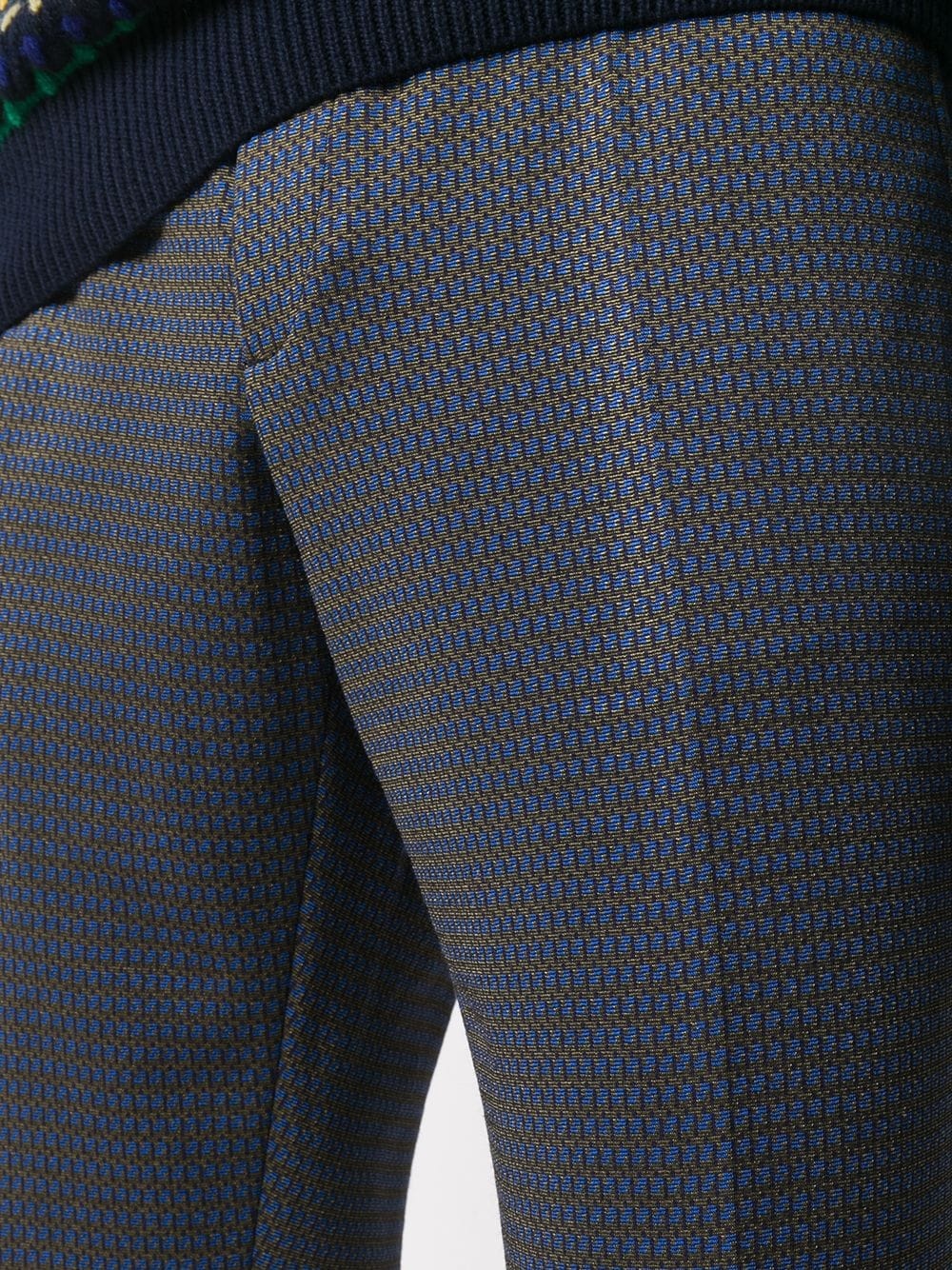 geometric-pattern tailored trousers - 5