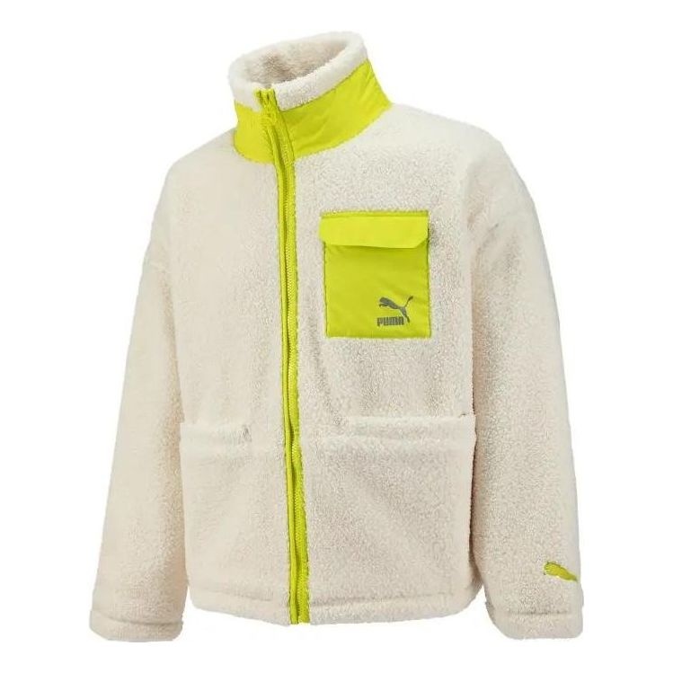 Puma Patch Pocket Sherpa Jacket 'White' 539570-93 - 1