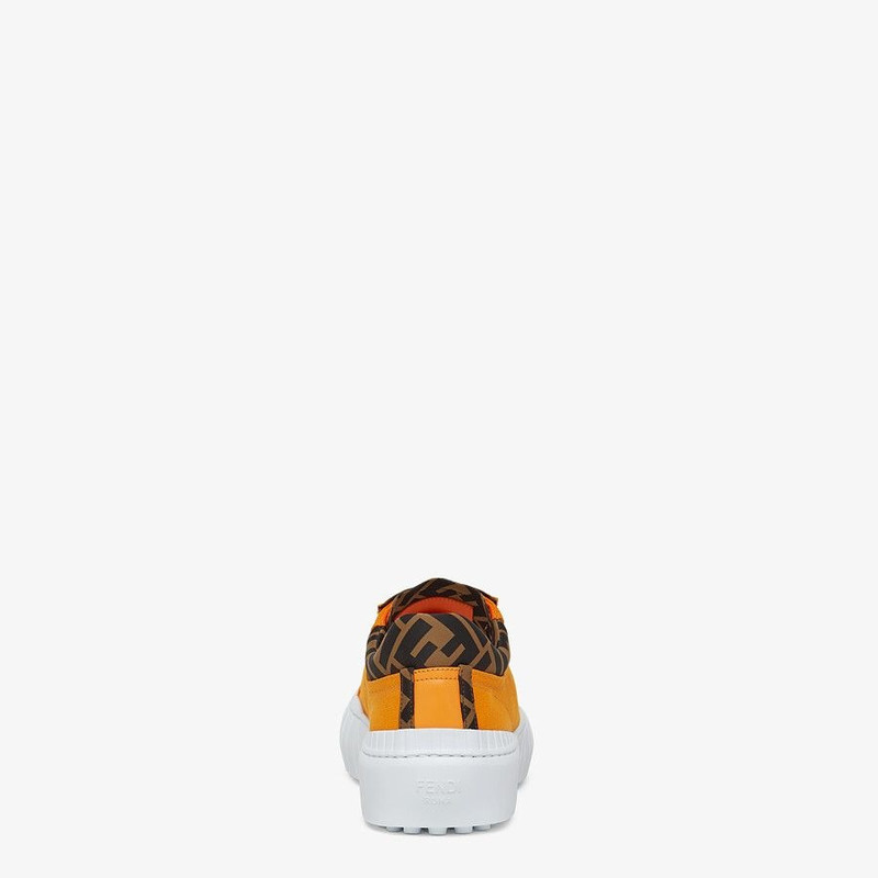 Orange canvas low-tops 3