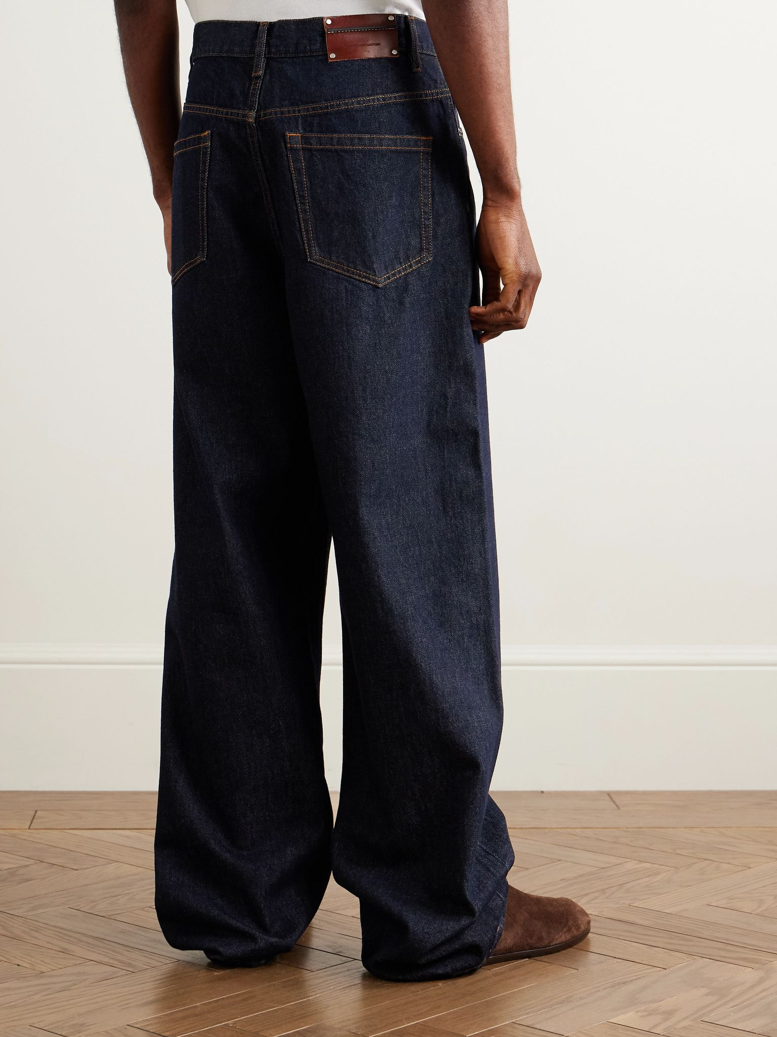 Wide-Leg Jeans Navy - 4