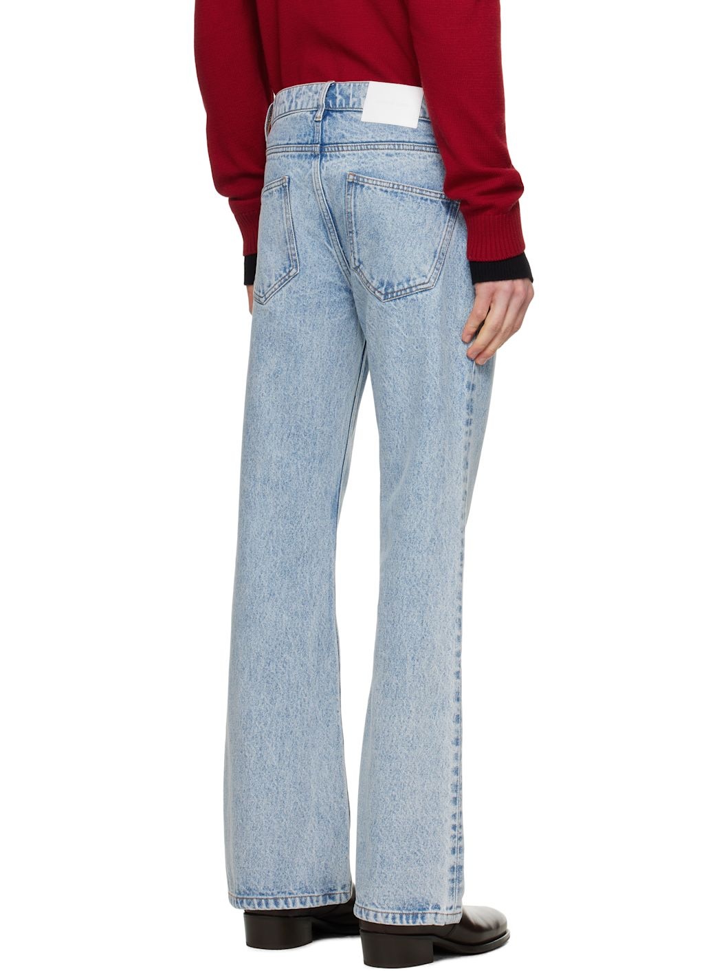 Blue Flare Jeans - 3