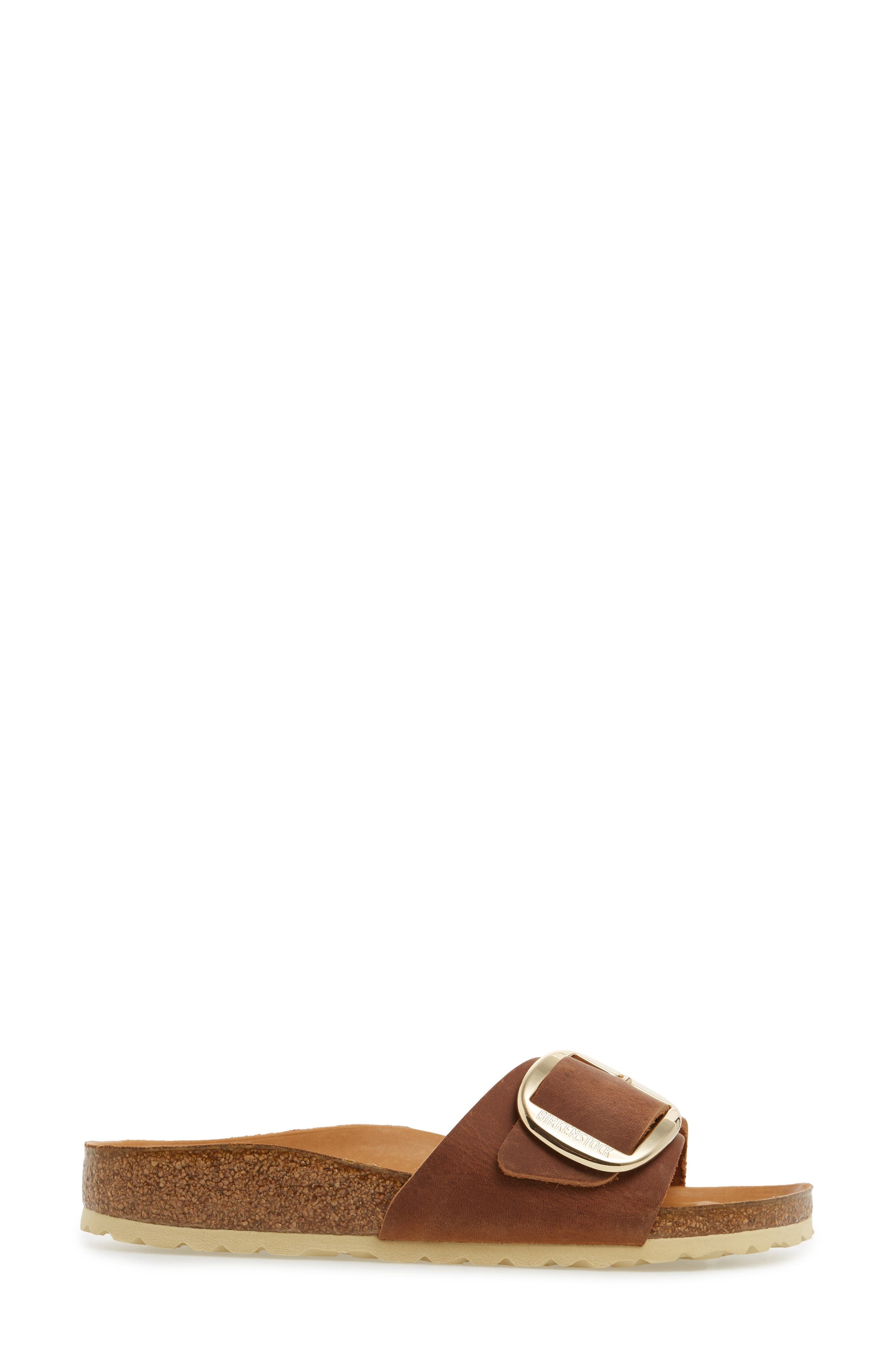 Madrid Big Buckle Slide Sandal - 4