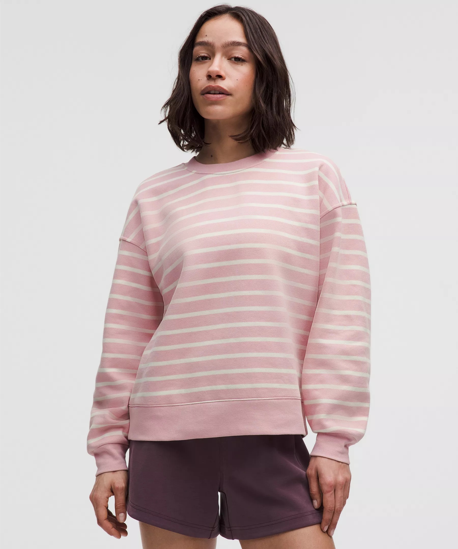 Perfectly Oversized Fleece Crewneck Pullover - 1