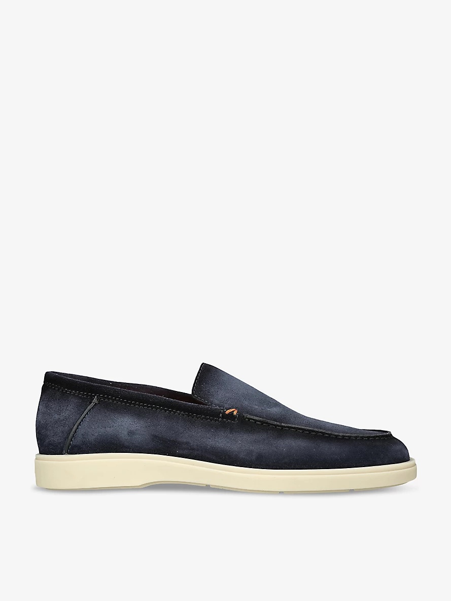 Detroit contrast-sole suede loafers - 1