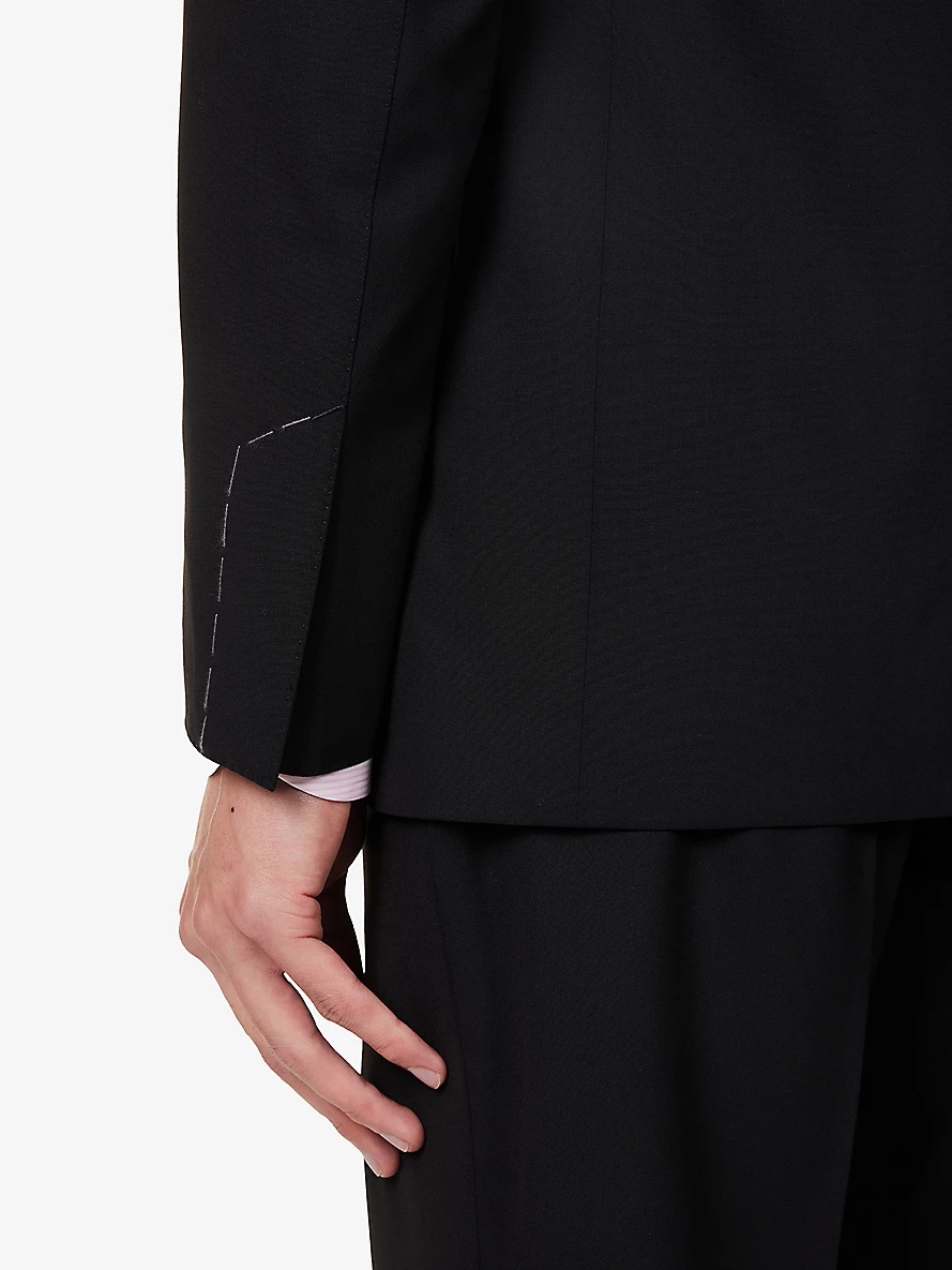 Shelton peak-lapel stretch-wool suit - 6