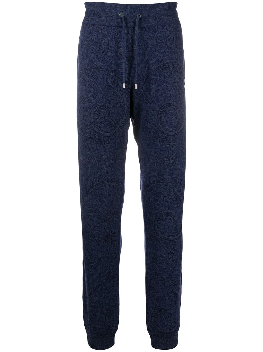 paisley print cashmere sweatpants - 1