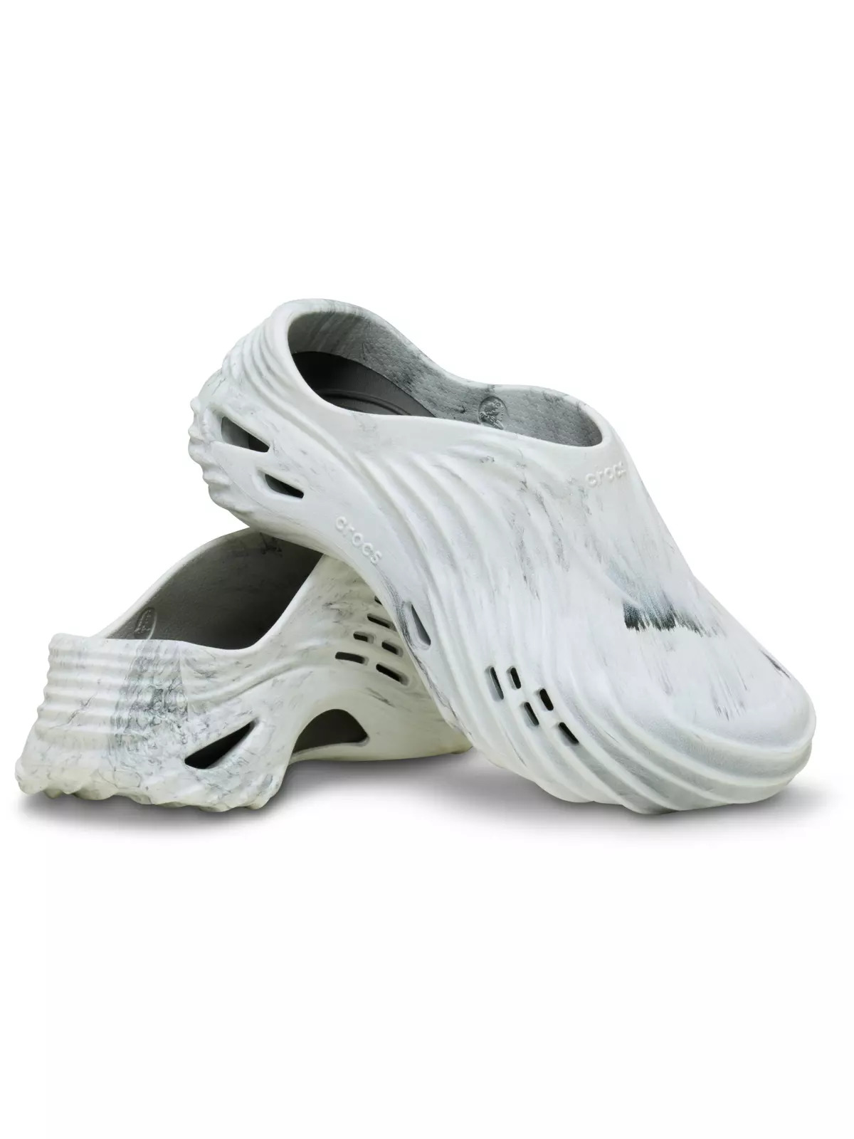 Echo Wave Marble "Black/White" Unisex Sandal - 5