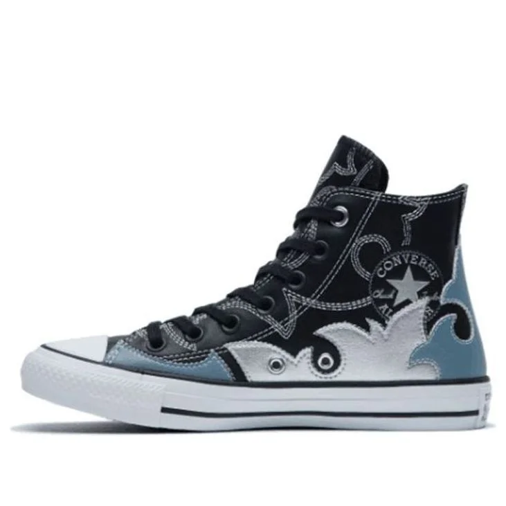 (WMNS) Converse Chuck Taylor All Star Space Cowgirl Black Trainers 'Blue Black Silver' 564953C - 1