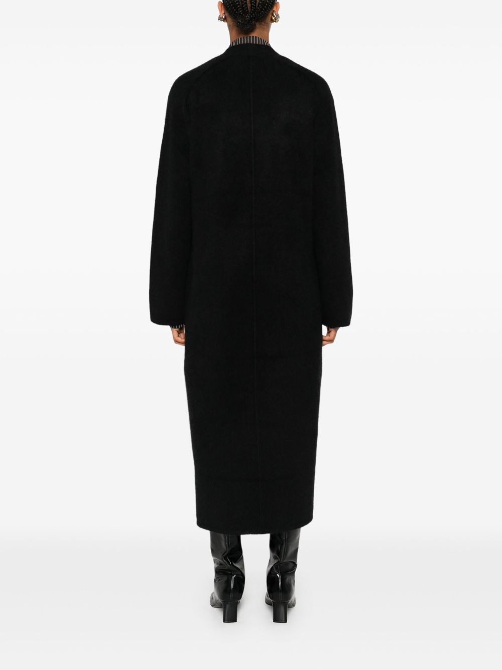 buttoned cardigan coat - 4