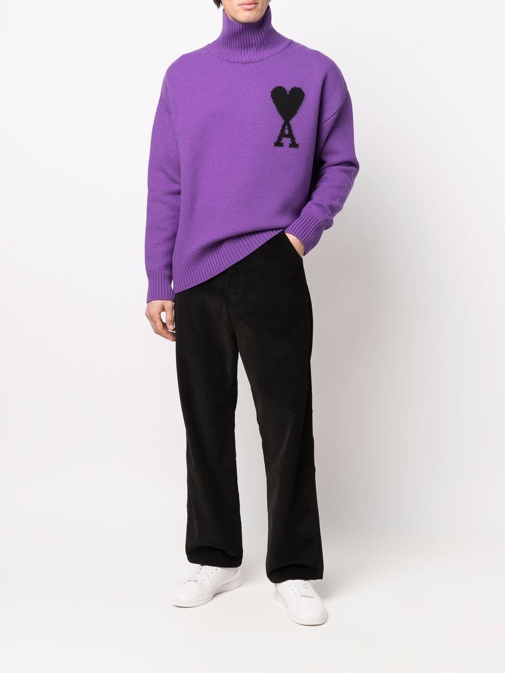Ami de Coeur roll-neck jumper - 3