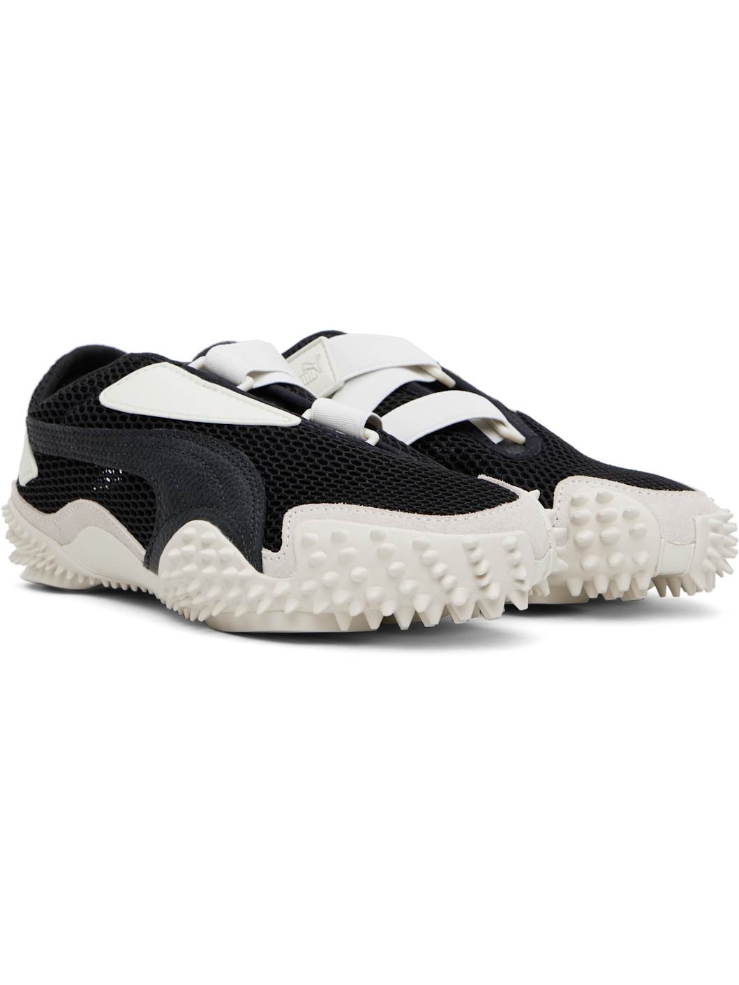 Black & Gray Mostro Mesh Sneakers - 4