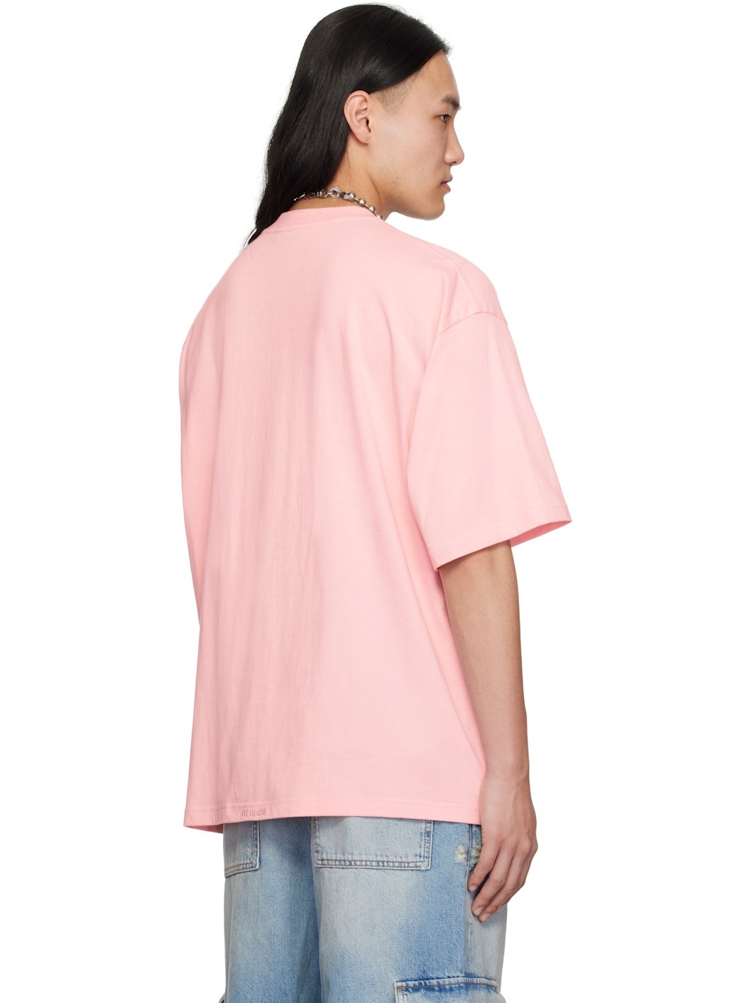 Pink Jeff Monster Drawing T-shirt - 3