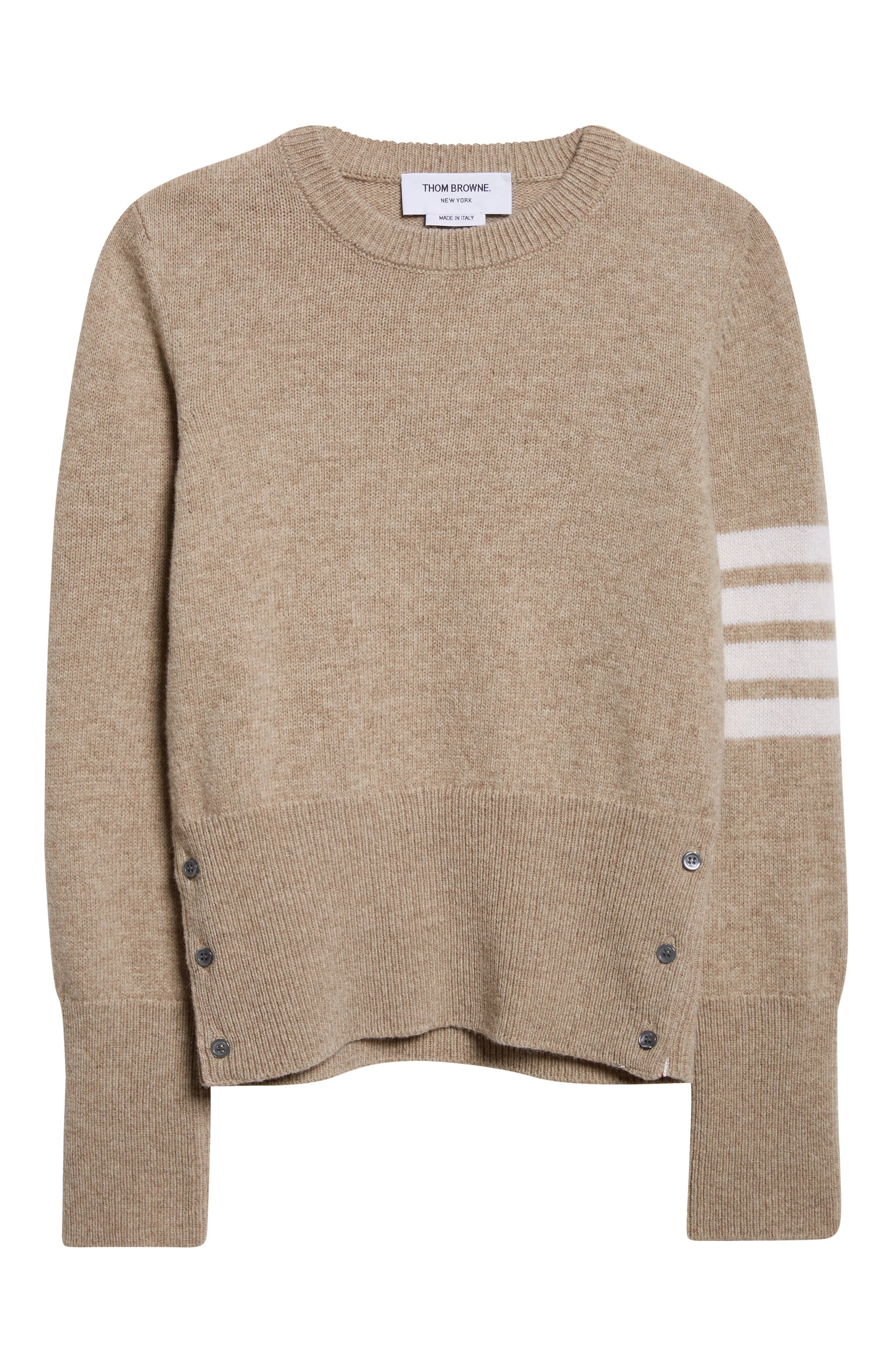 Thom Browne 4-Bar Wool Sweater in Khaki at Nordstrom - 1