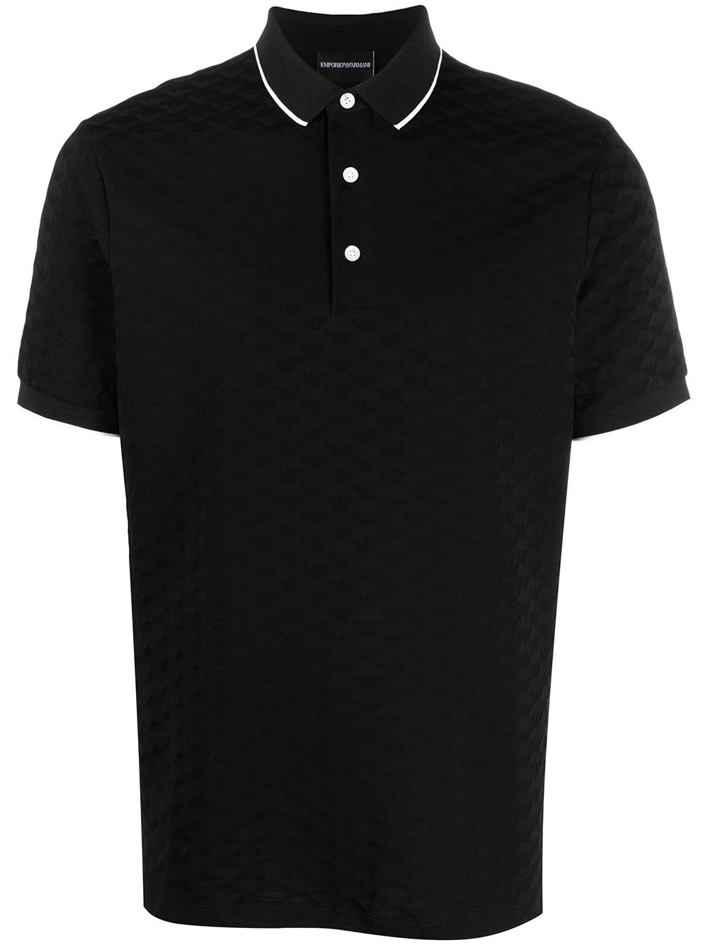 logo embroidered polo shirt - 1