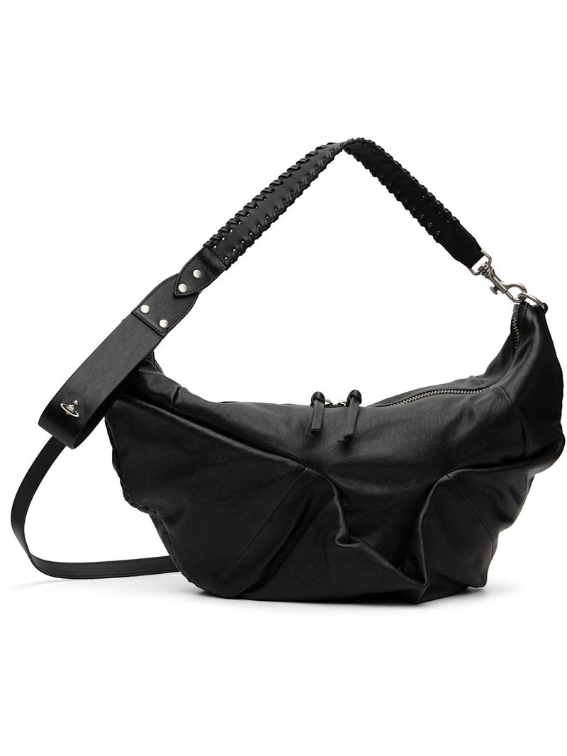 Black Agnes Medium Shoulder Bag 1
