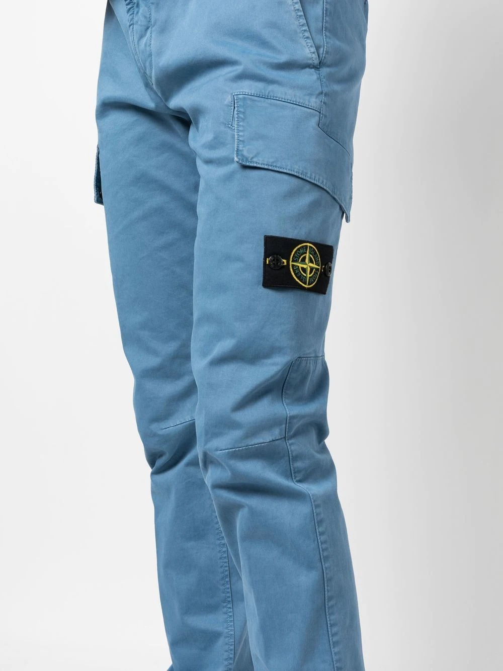 slim-cut cargo trousers - 5