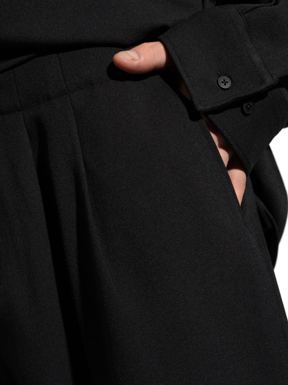 pleat-detail trousers - 6